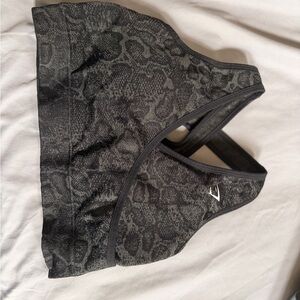 Gymshark Charcoal Textured Sports Bra